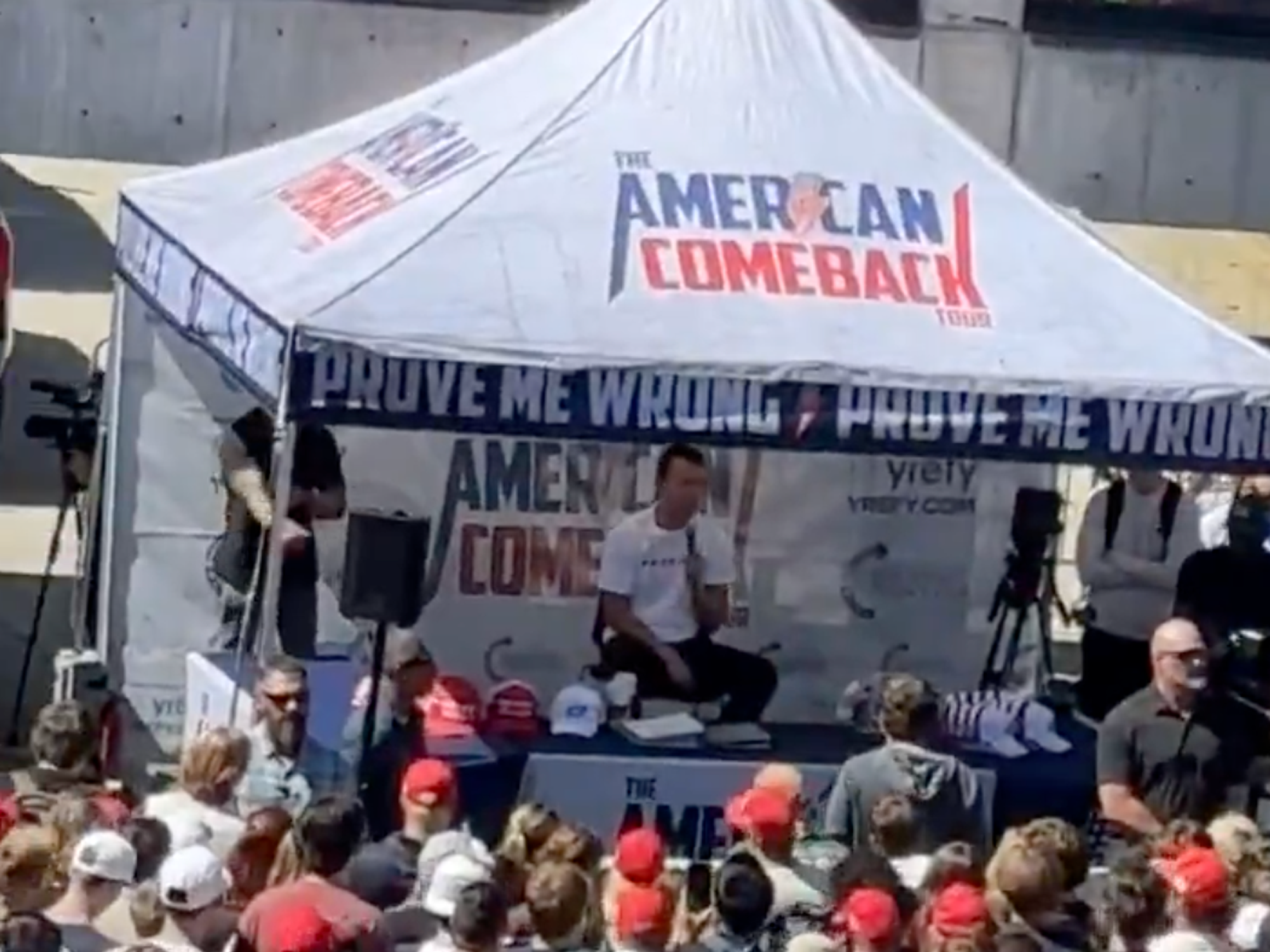 Conservative activist and close Trump ally Charlie Kirk 'shot in neck' during speech at university campus