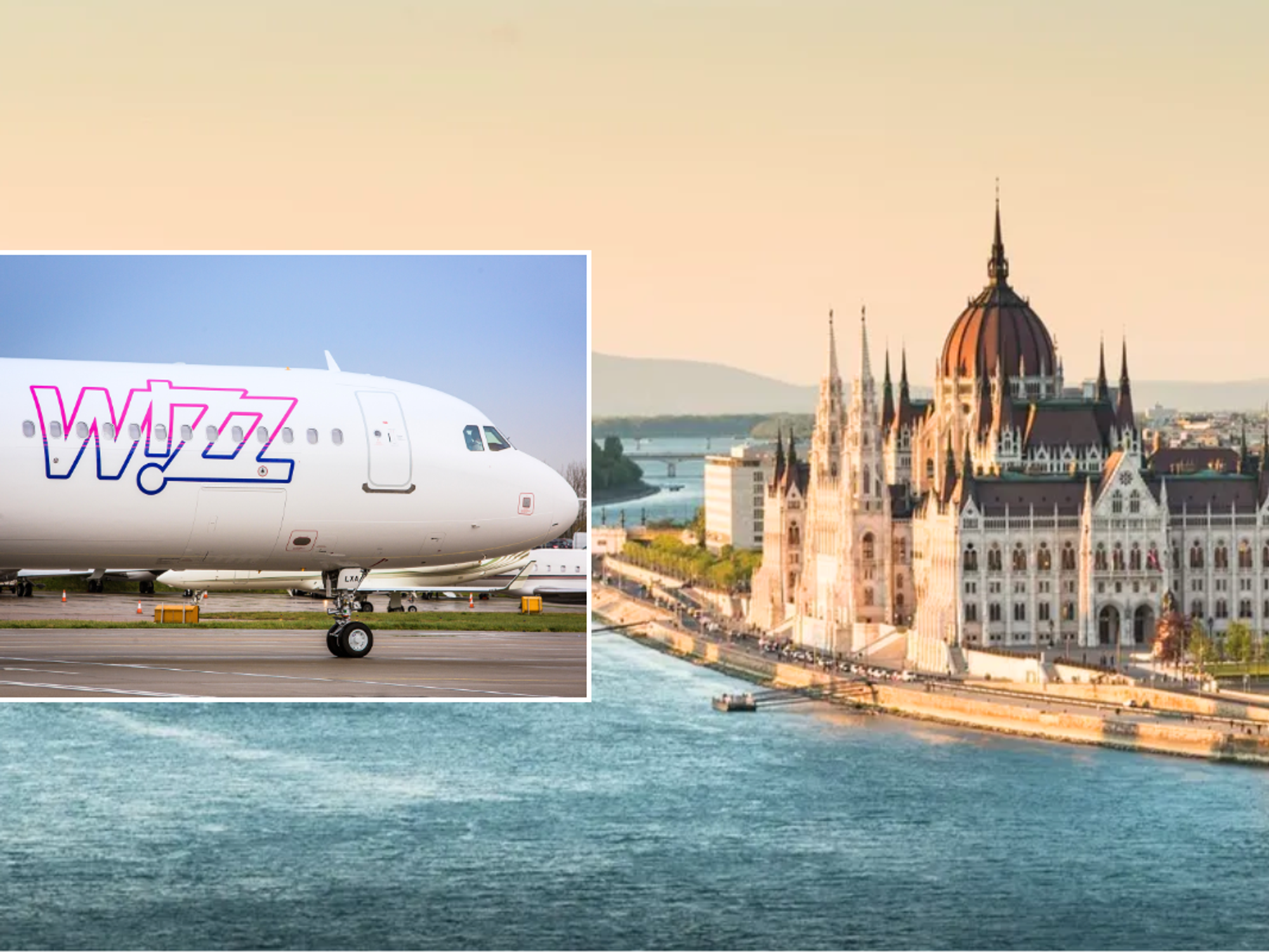 Wizz Air plane / Budapest