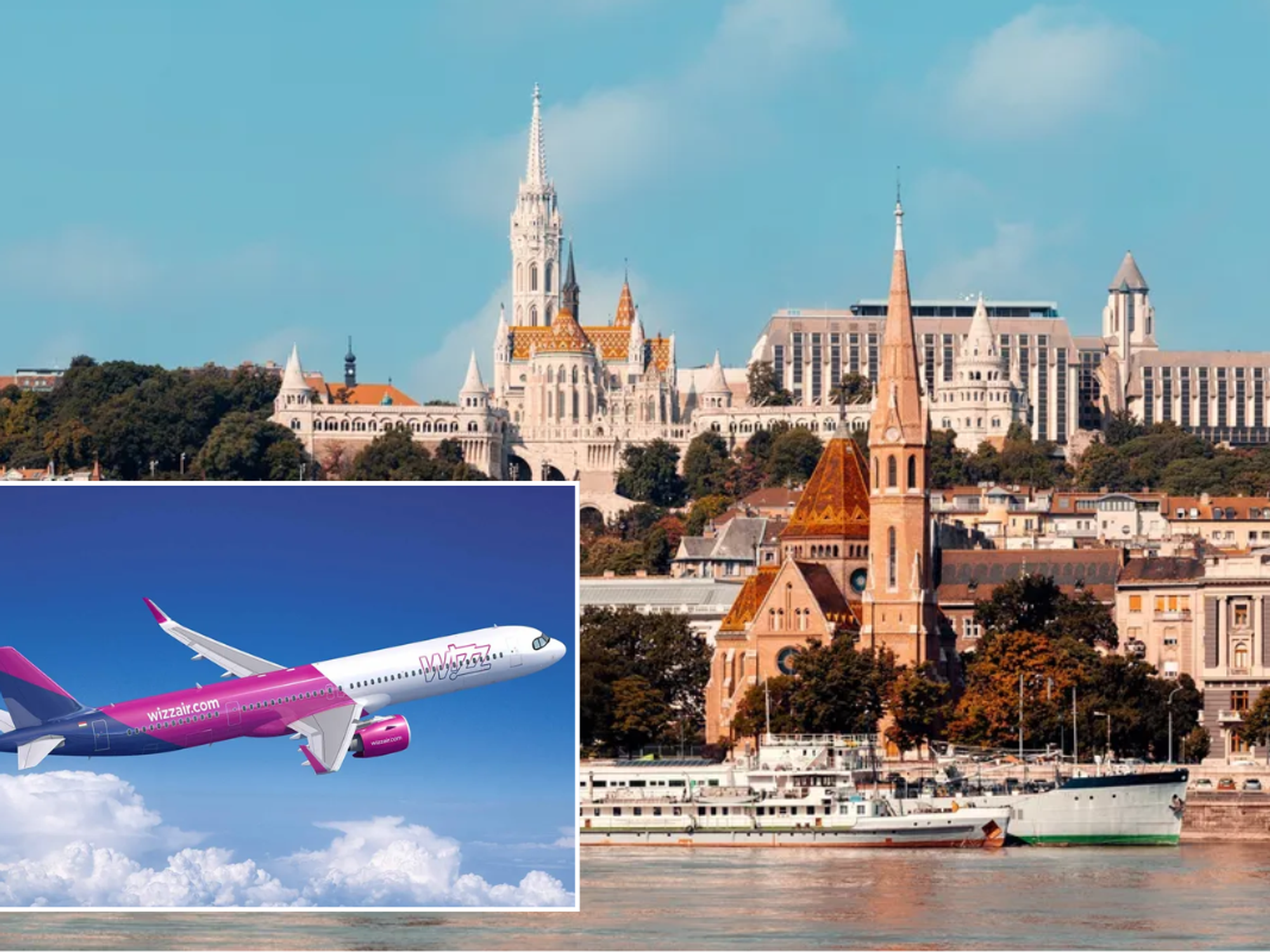 Wizz Air plane / Budapest