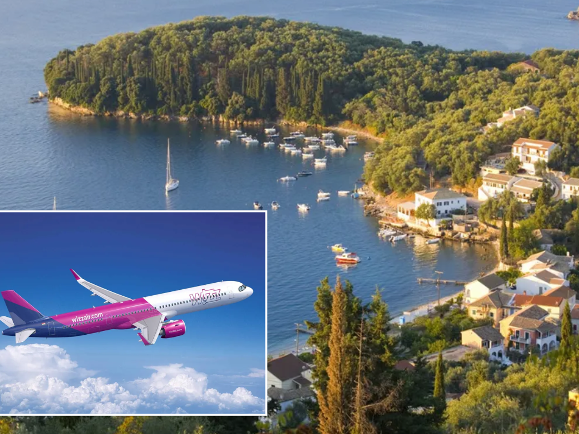 Wizz Air plane / Corfu
