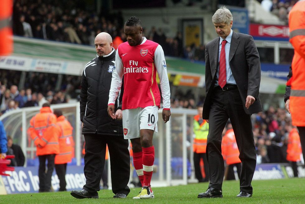 Wlliam Gallas threw a tantrum on the pitch as Arsenal collapsed in 2008