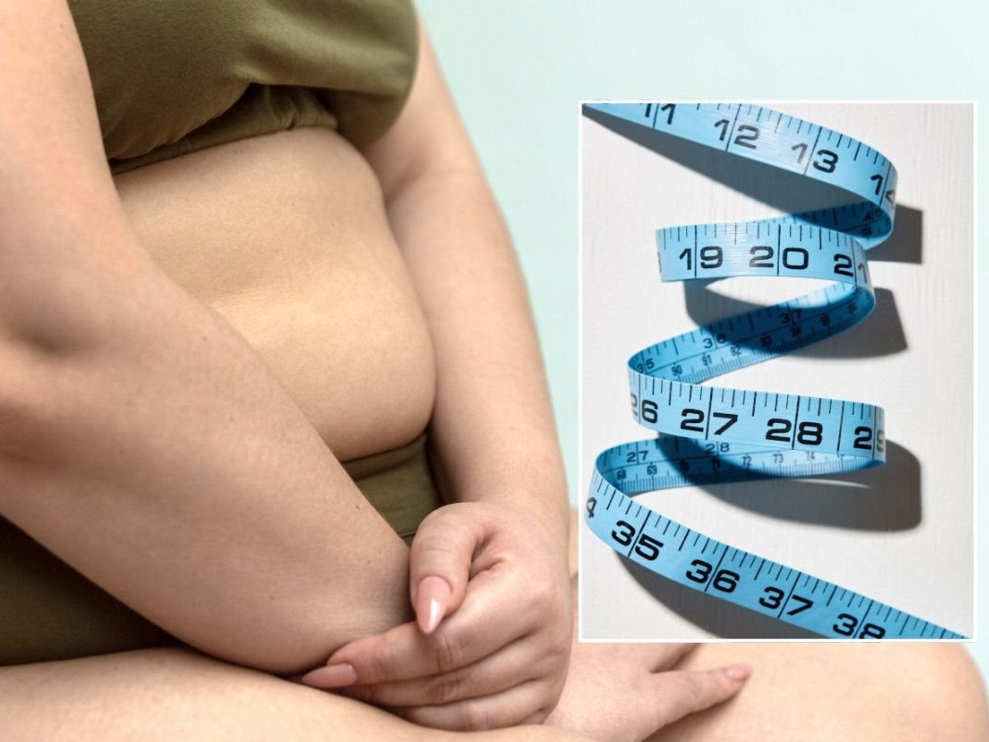 WOMAN and measuring tape