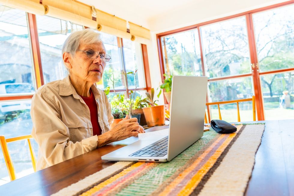 Woman at laptop