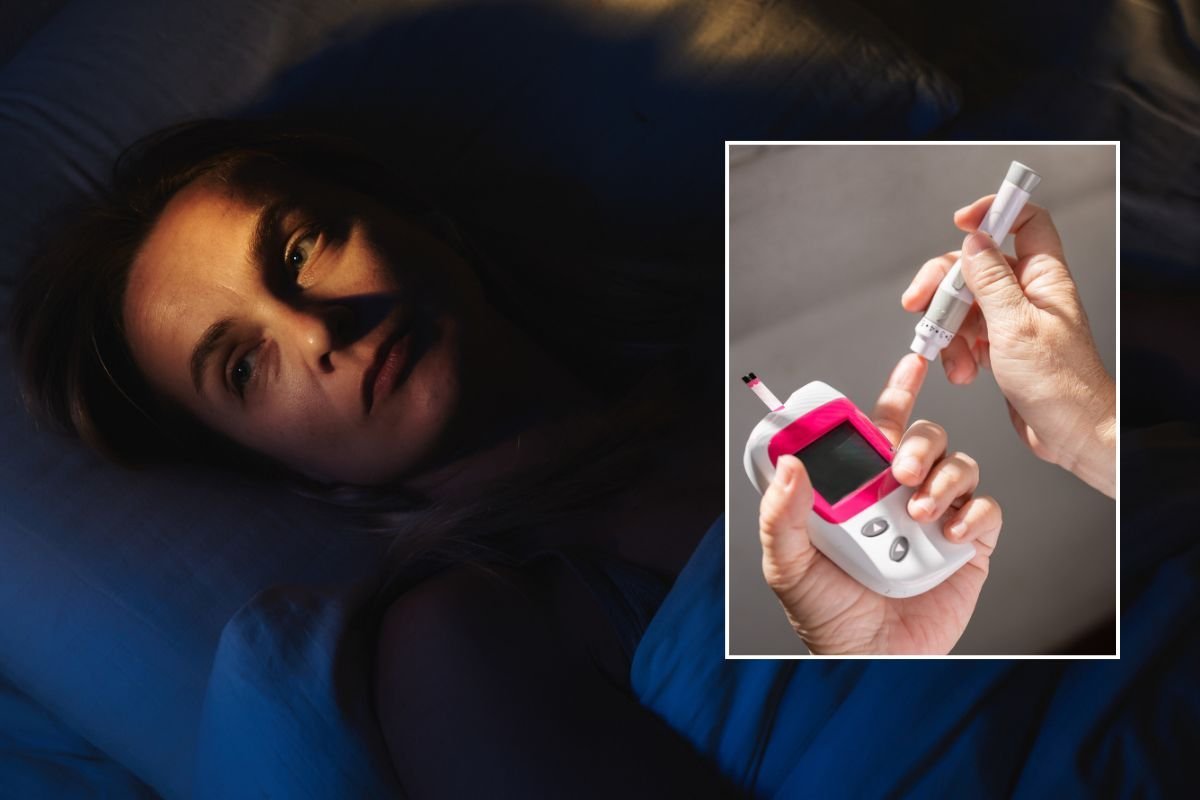 WOMAN AWAKE AT NIGHT