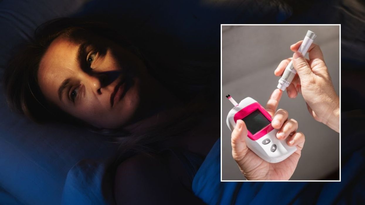 WOMAN AWAKE AT NIGHT