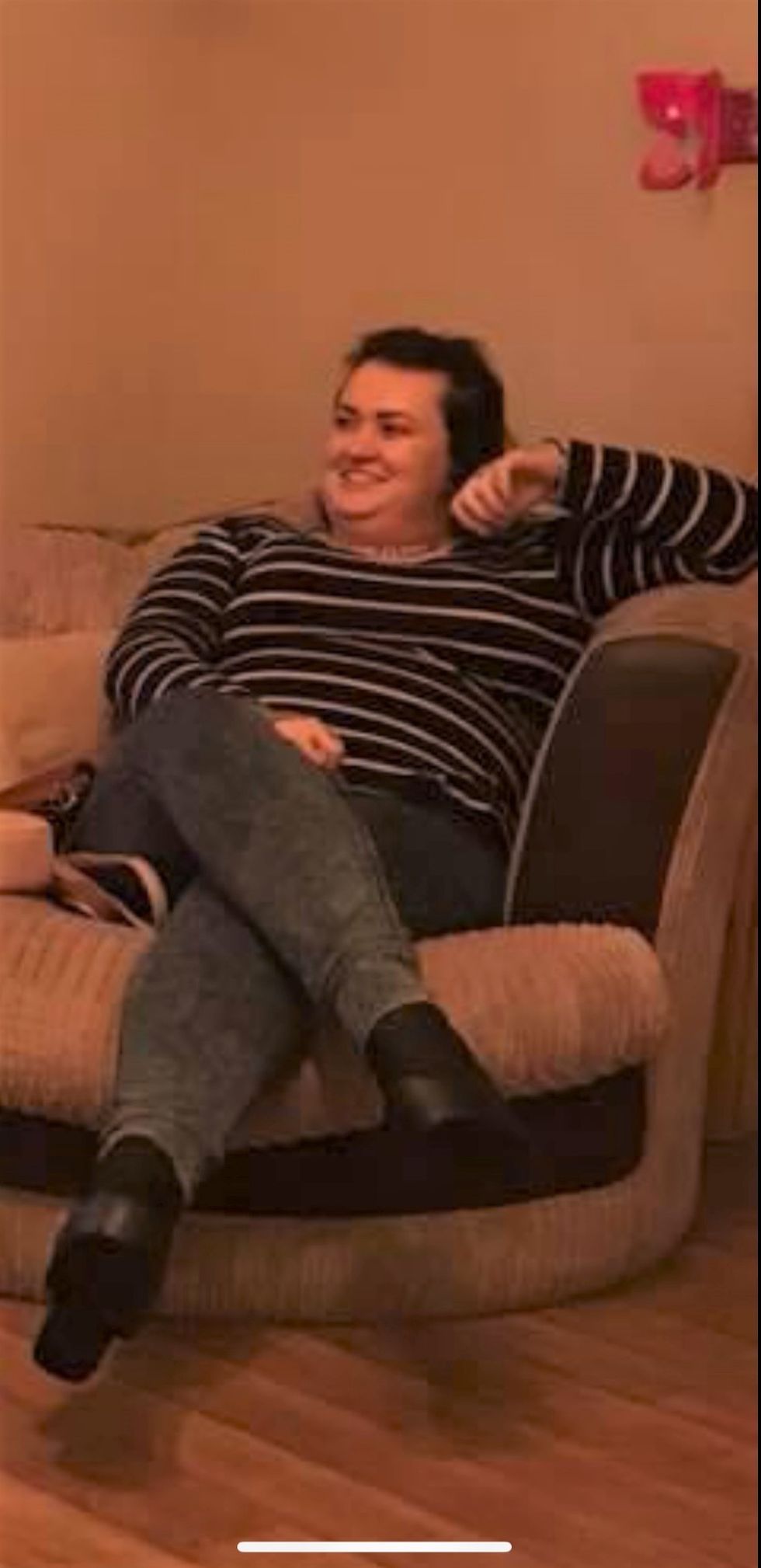 Woman before weight loss