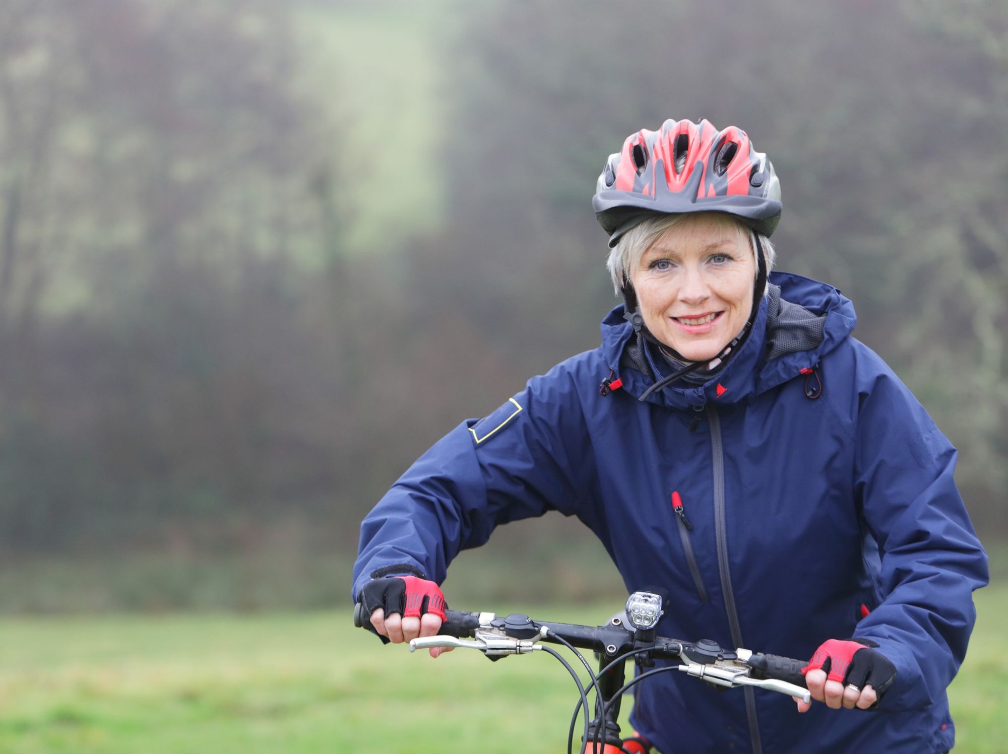 Woman cycling