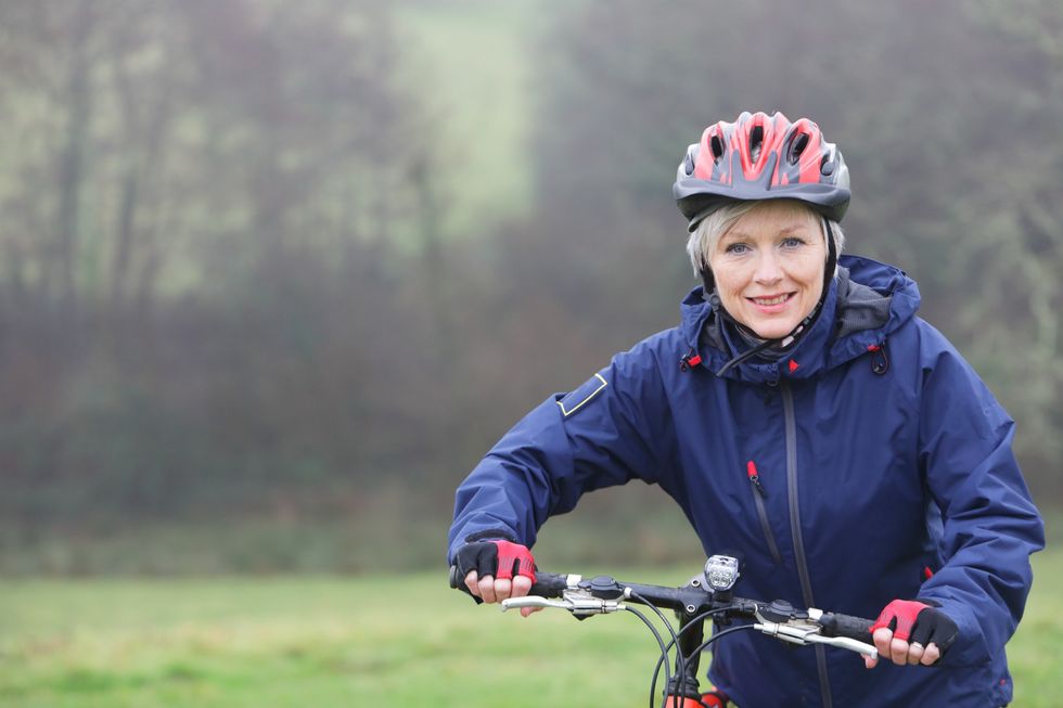 Woman cycling