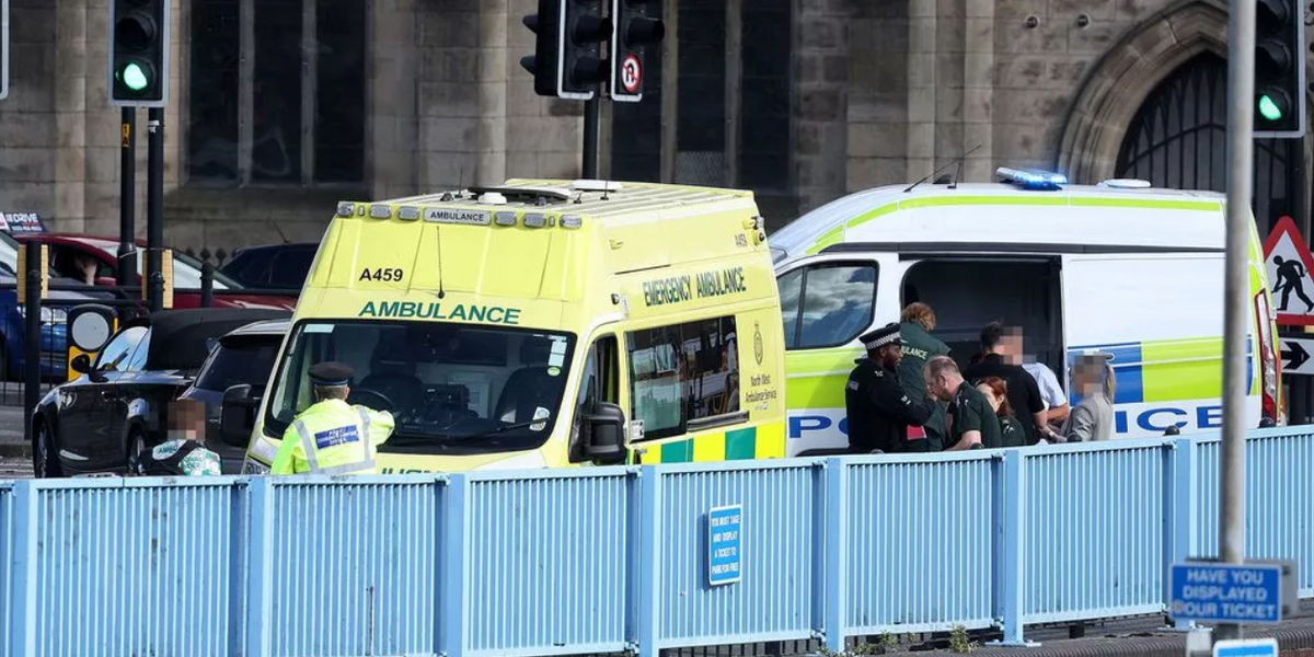 NextImg:Woman dies after car ploughs into group of pedestrians in Rochdale - Driver arrested on suspicion of murder