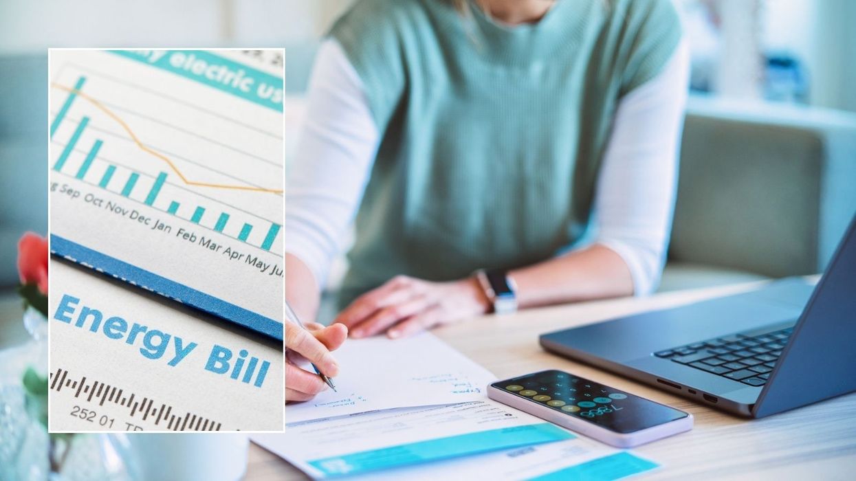 Woman doing finances and energy bill