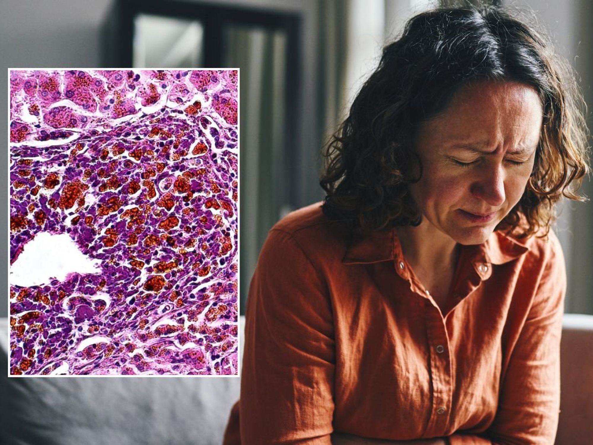 WOMAN EXPERIENCING DISCOMFORT