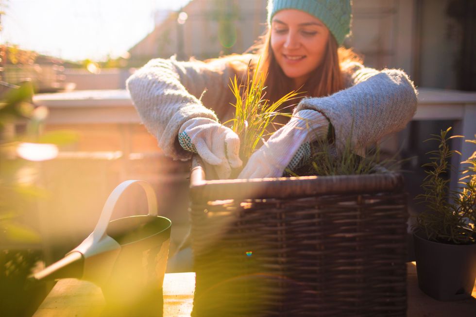 Woman gardening
