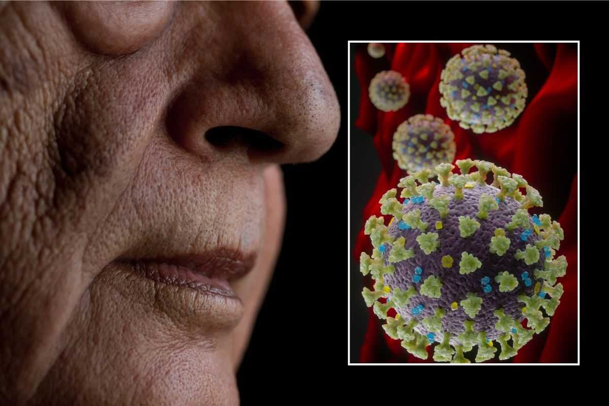 WOMAN HOLDING COVID TEST