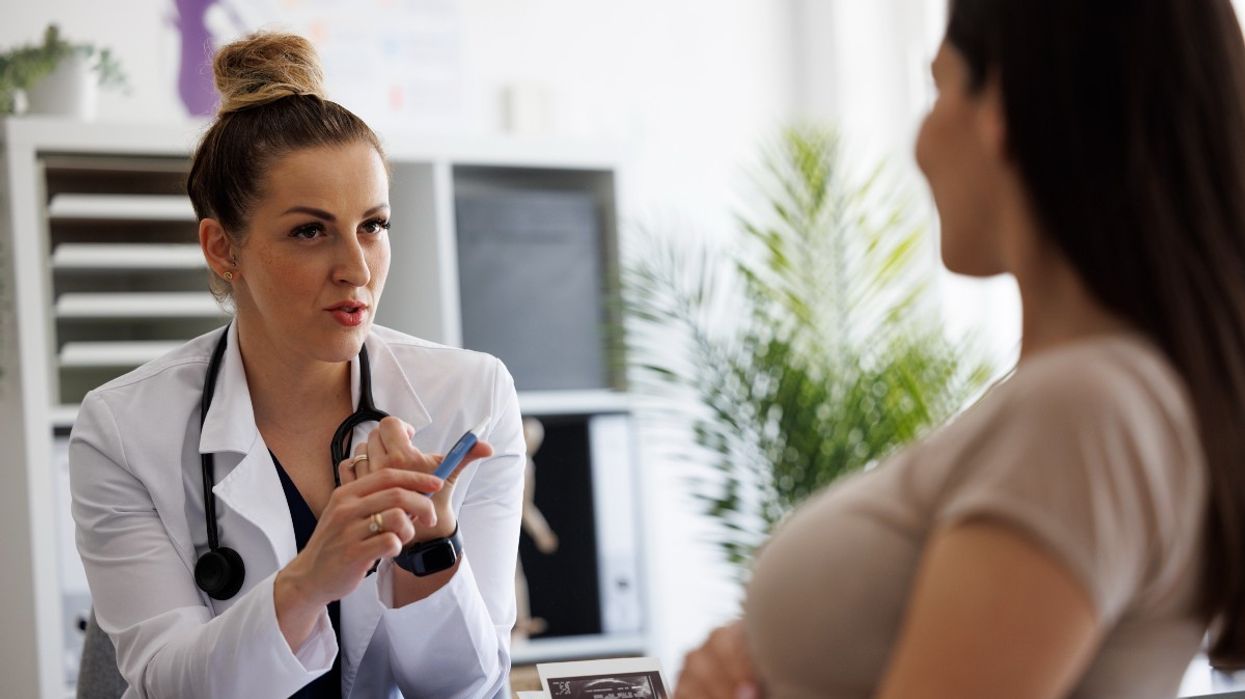 Woman in abortion clinic