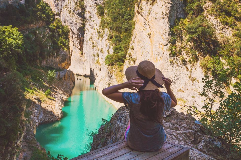 Woman in the Spanish Pyrenees