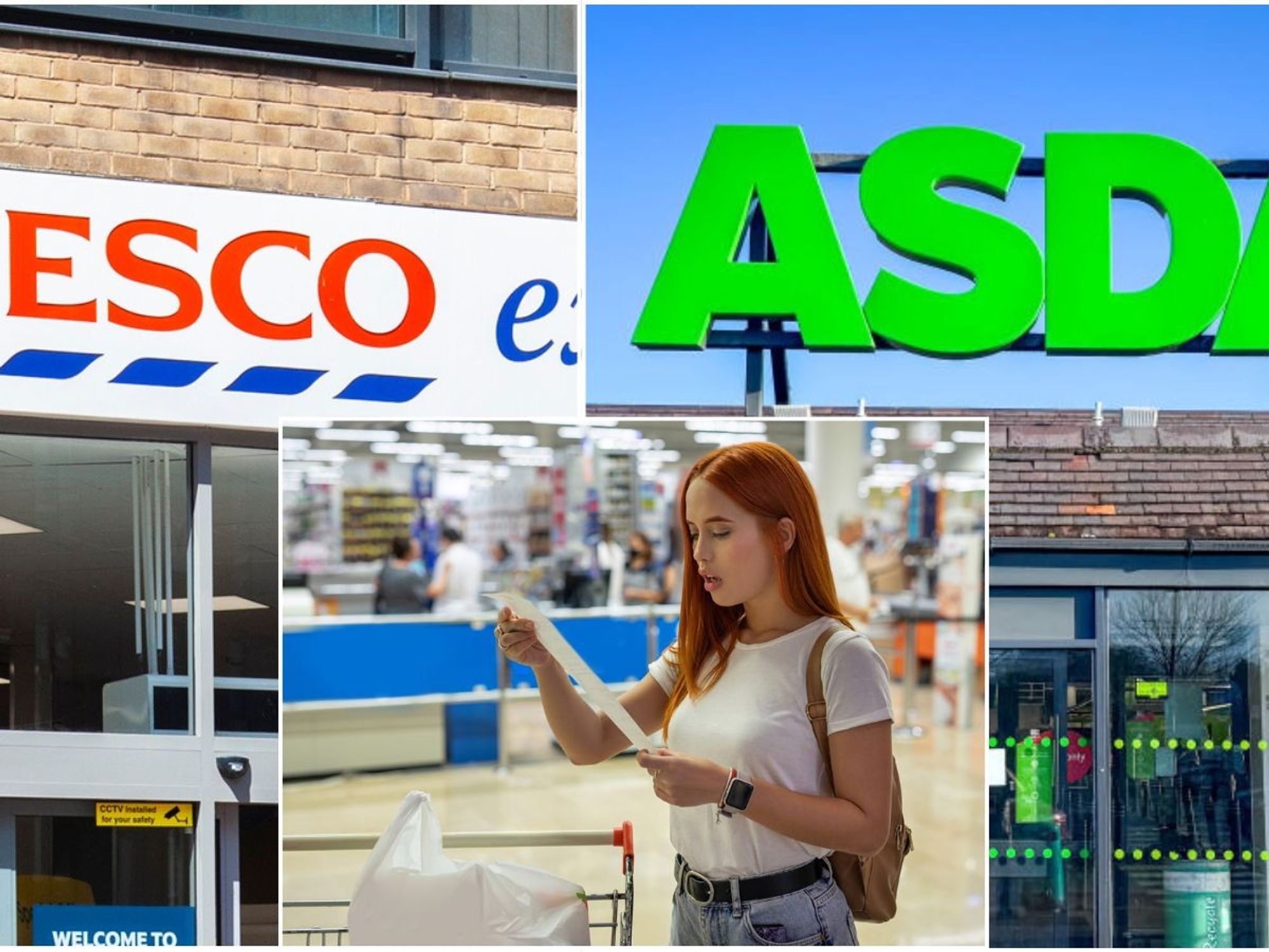 Woman looking at her food bill