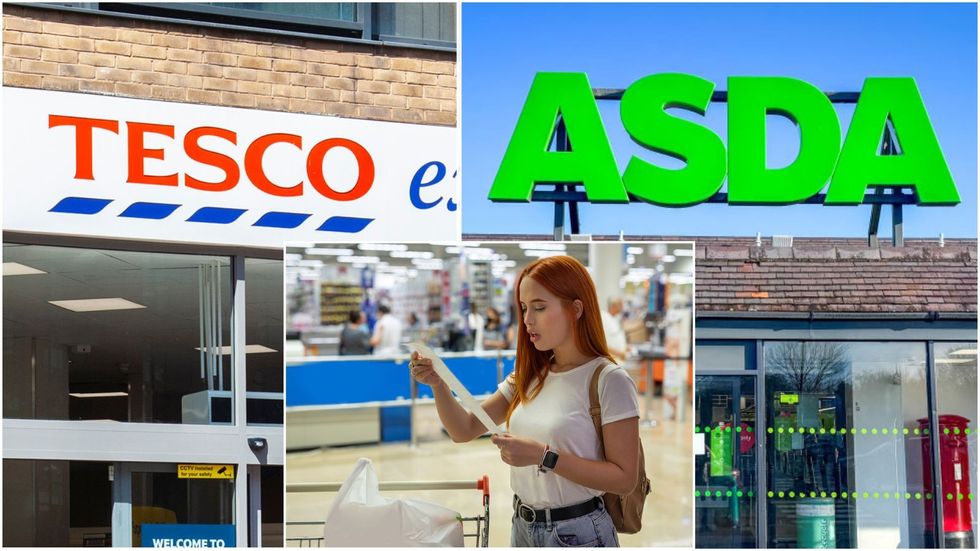 Woman looking at her food bill