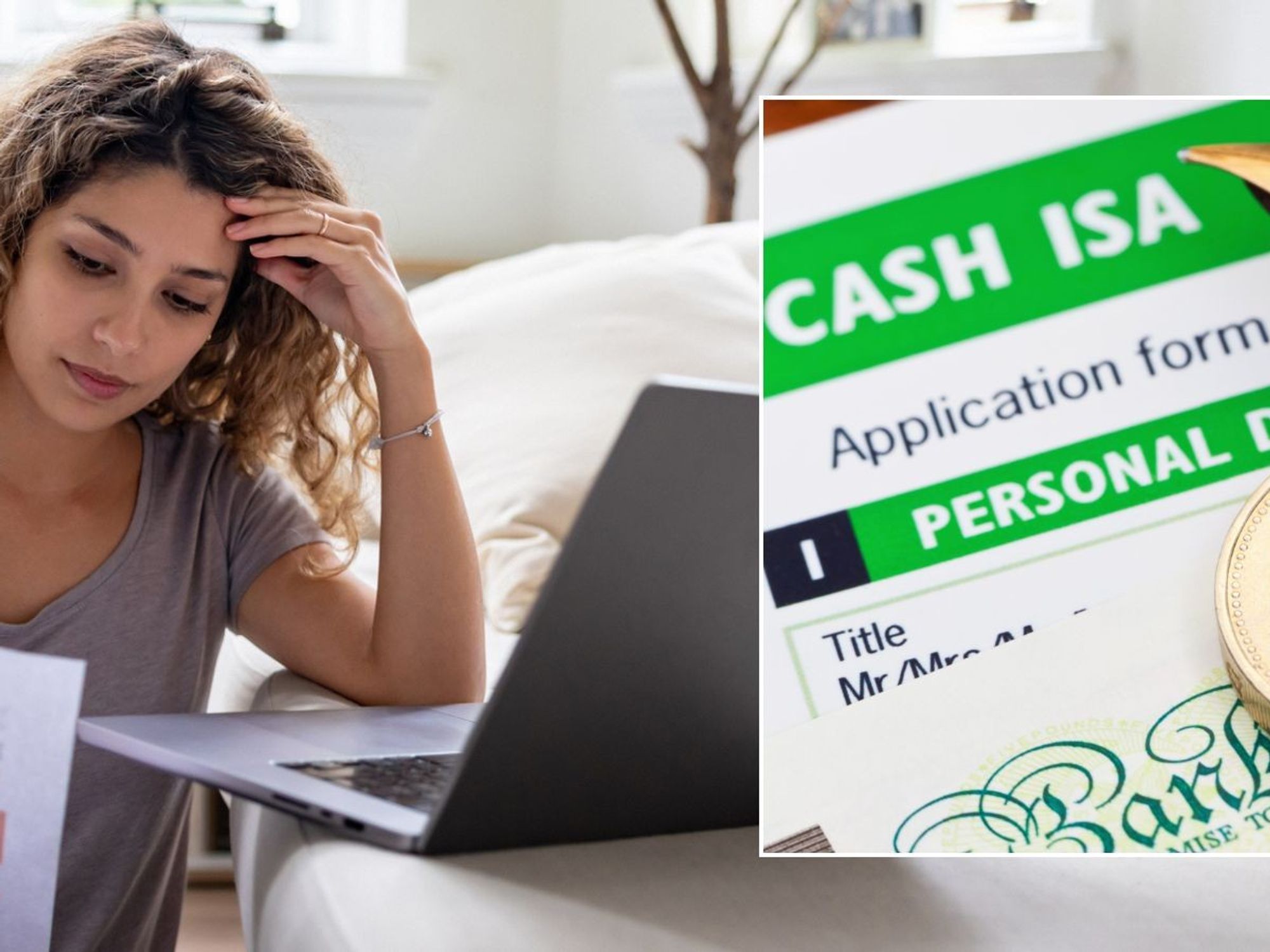 Woman looking at letter and ISA reform