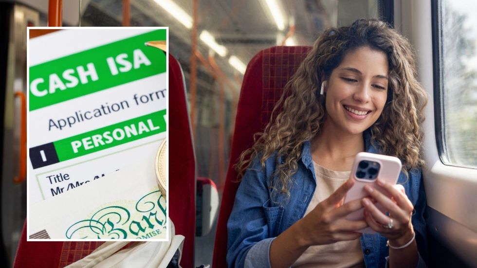 Woman looking at phone