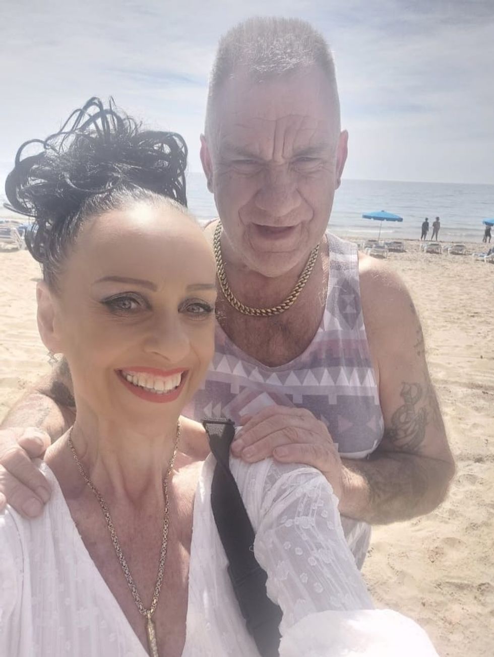 Woman man after weight loss