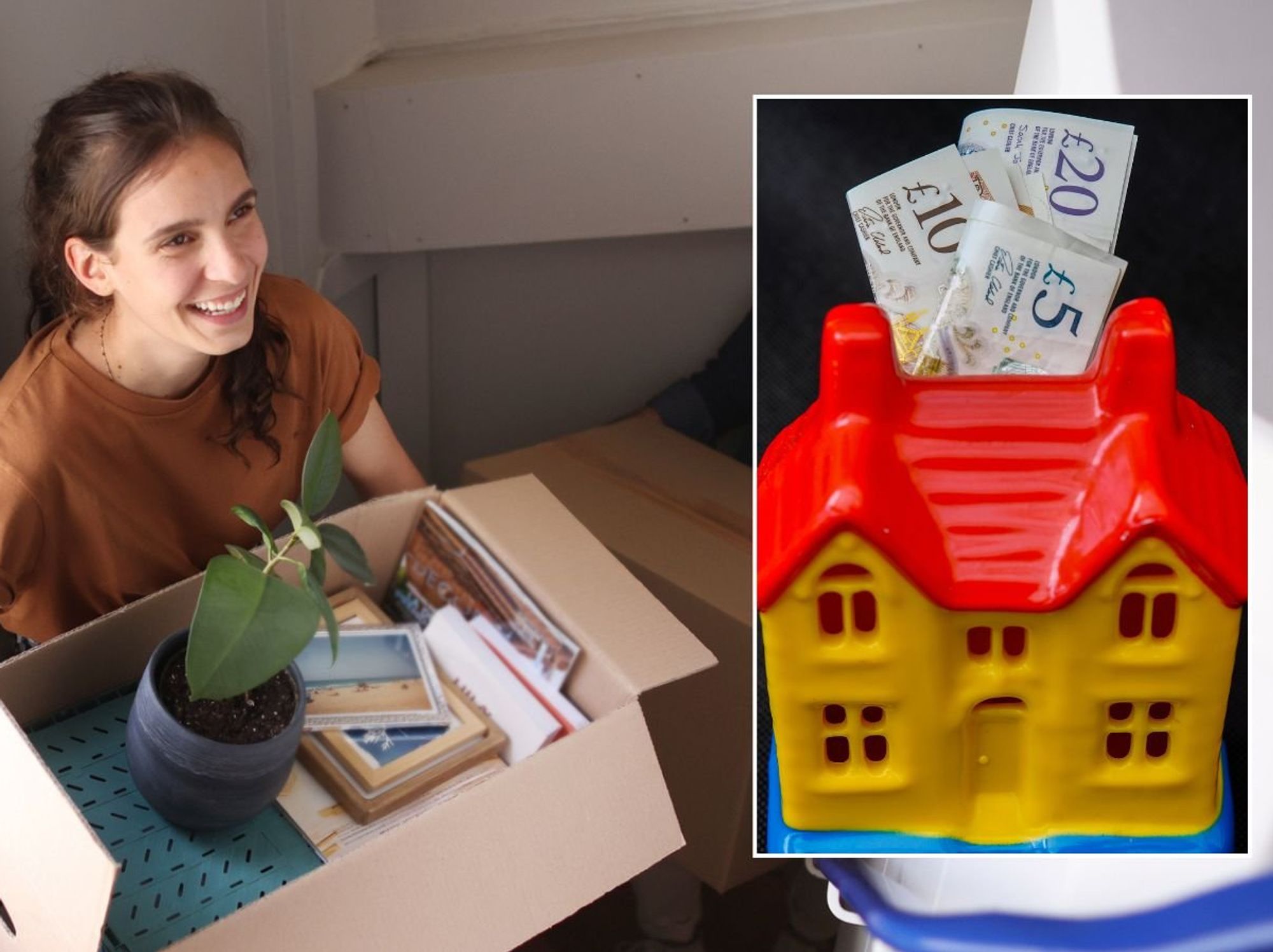 Woman moving home and mortgage savings