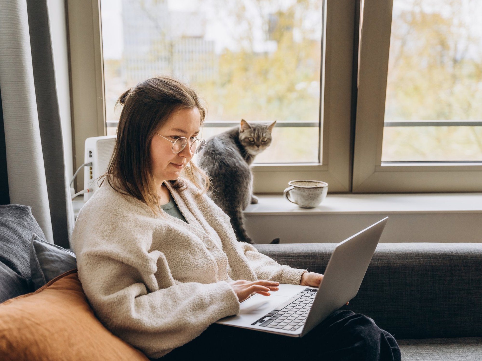 Woman on laptop