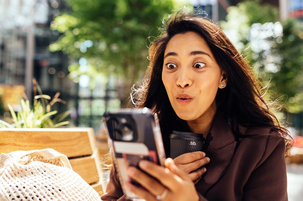 Woman on phone