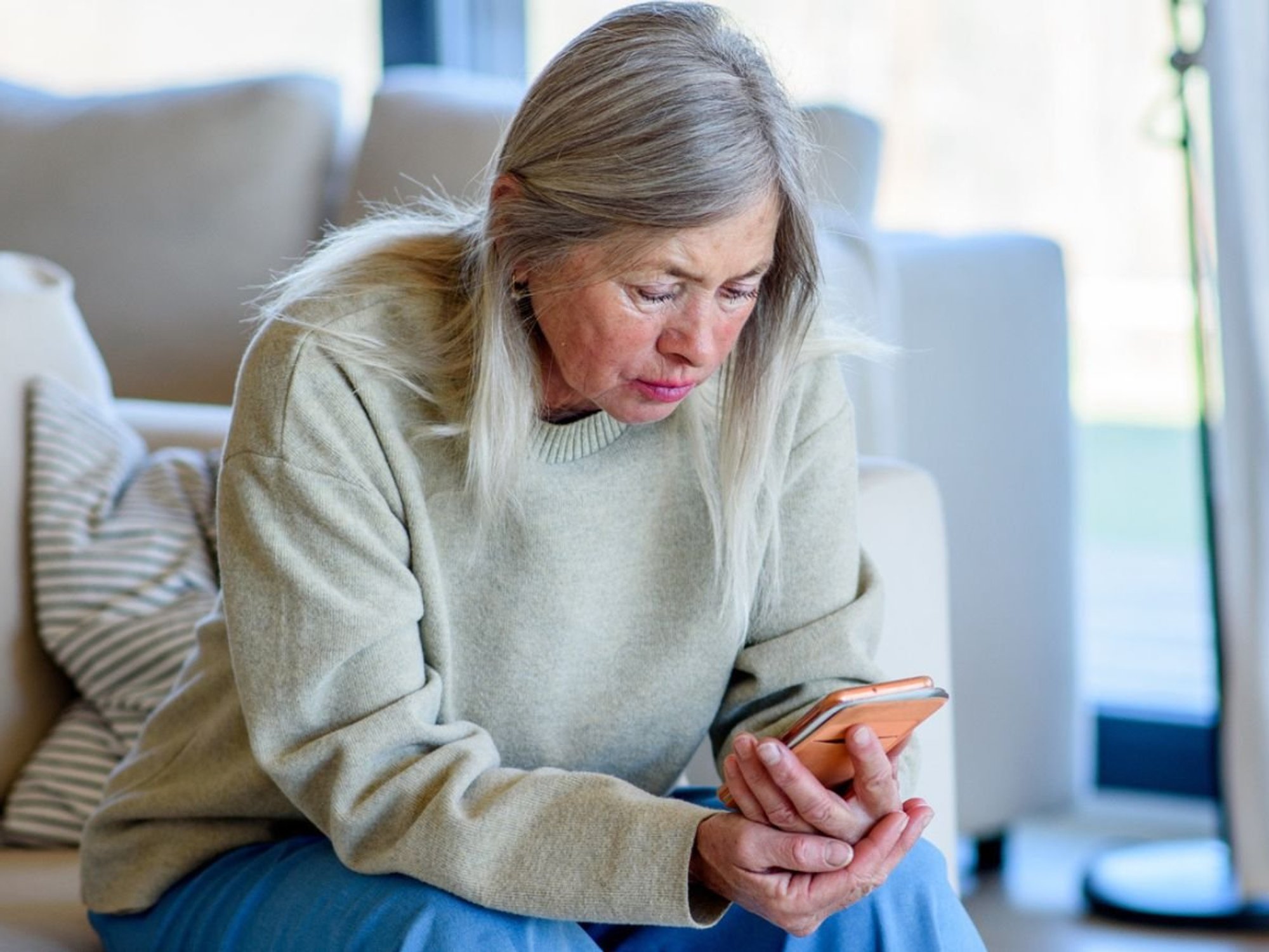 Woman on phone