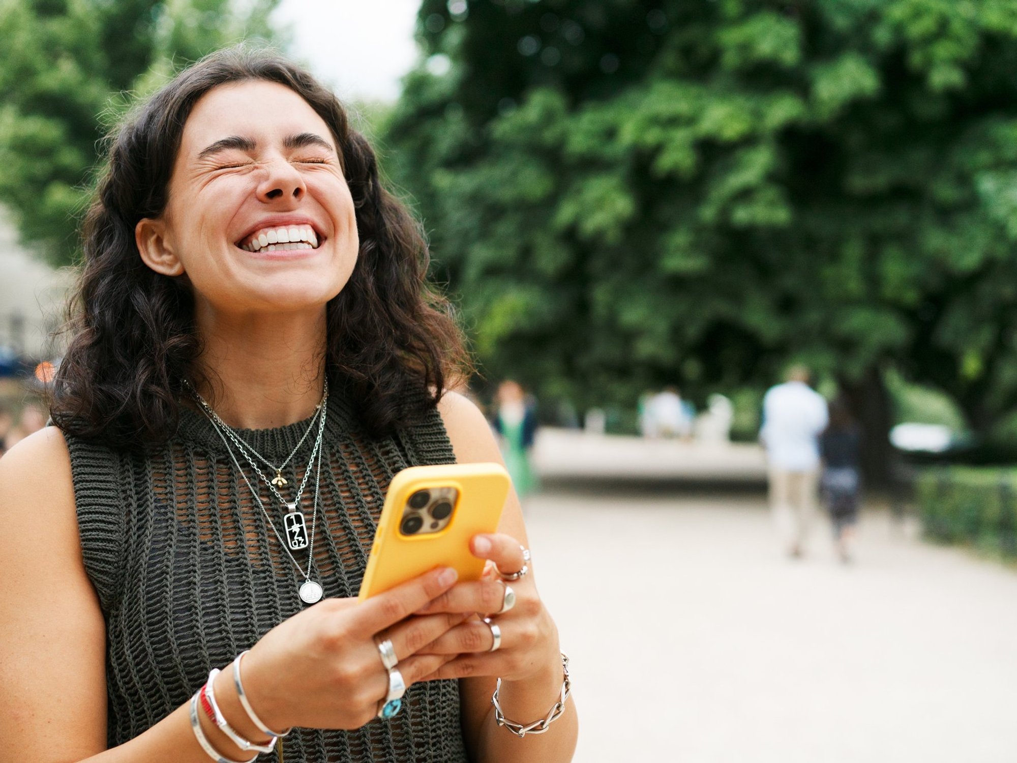 Woman on phone