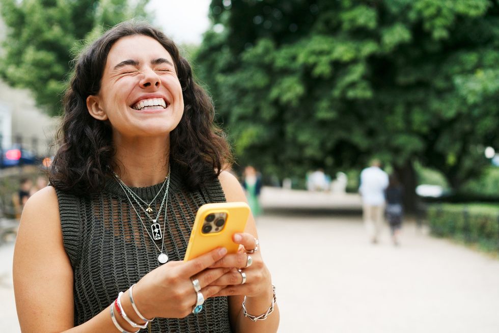 Woman on phone