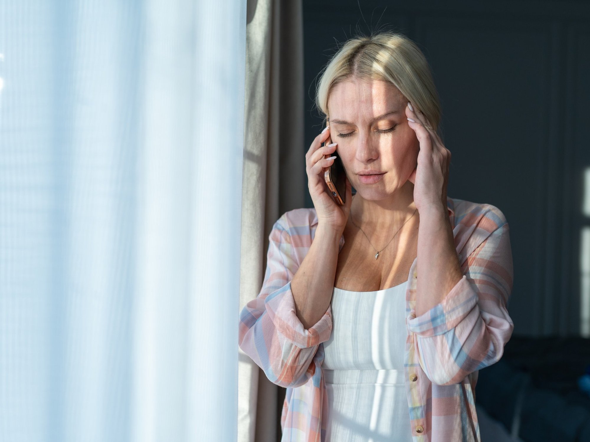 Woman on phone