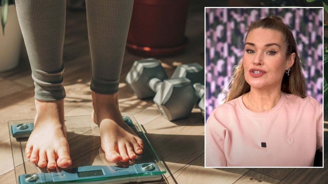 Woman on weighing scales / Dr Sophie GP