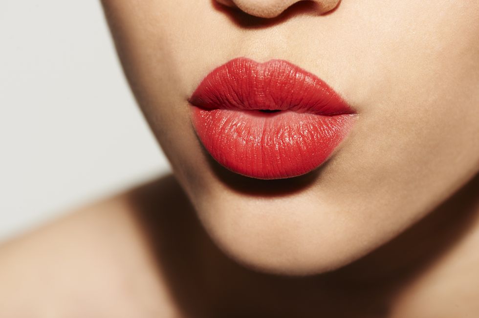 woman pouting