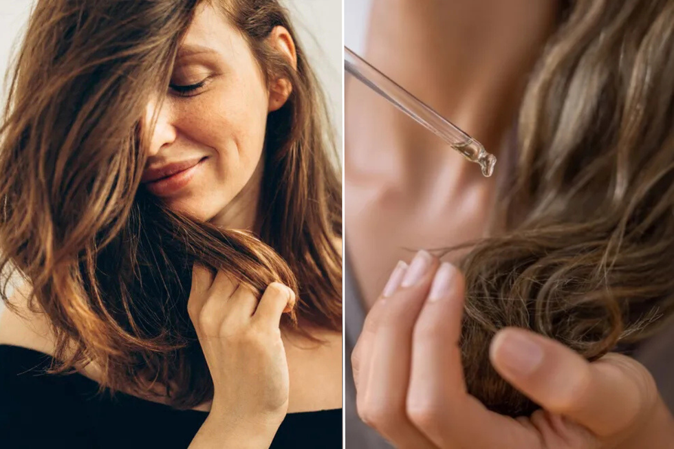 Woman's hair / hair serum