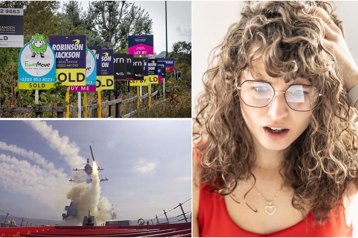 Woman shocked, property sale signs and US Operation Epic Fury against Iran
