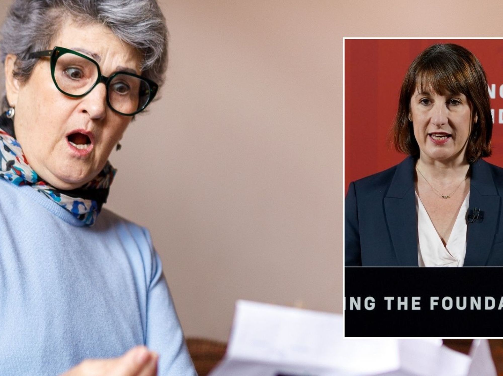 Woman shocked, Rachel Reeves