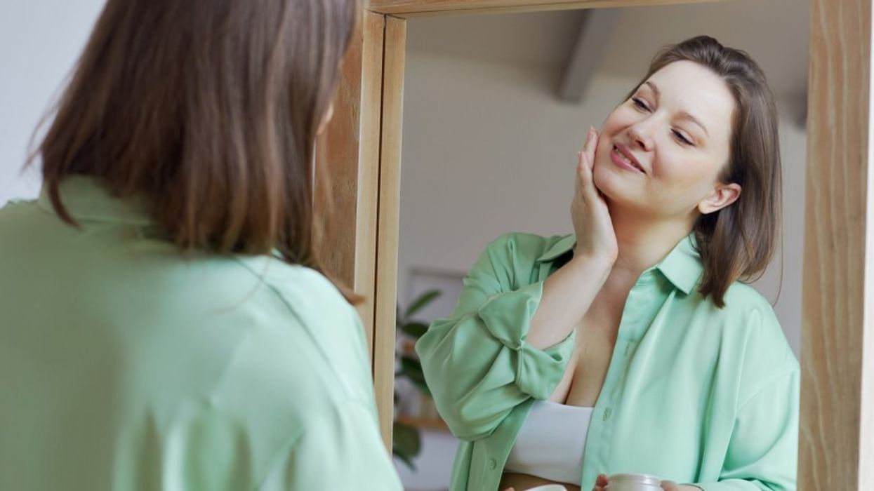 Woman skin care moisturiser