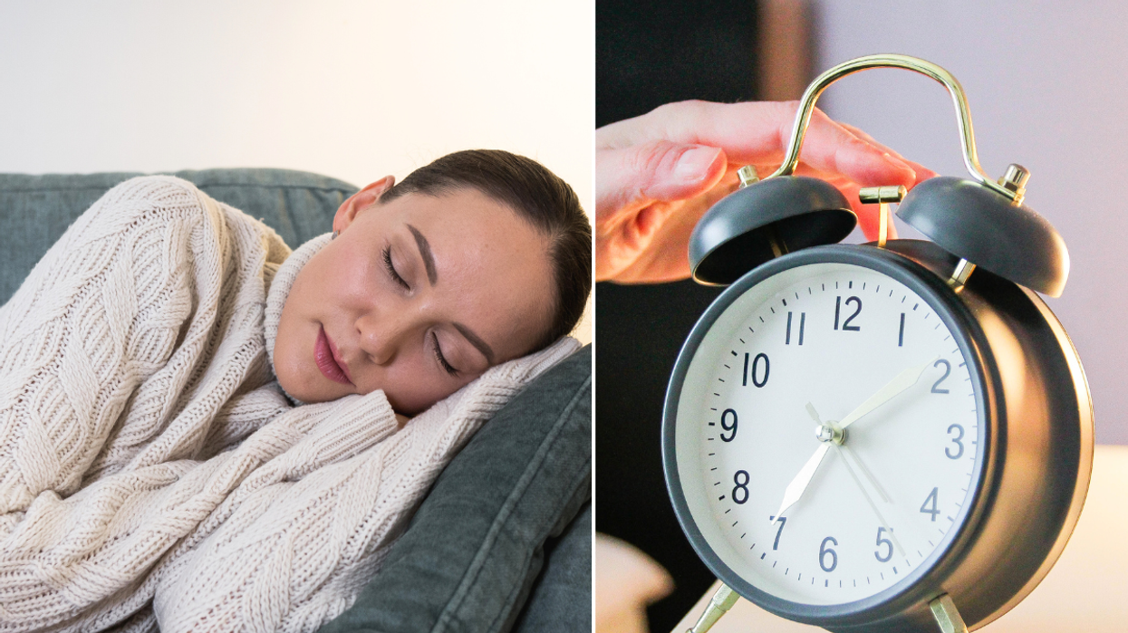 Woman sleep Alarm clock