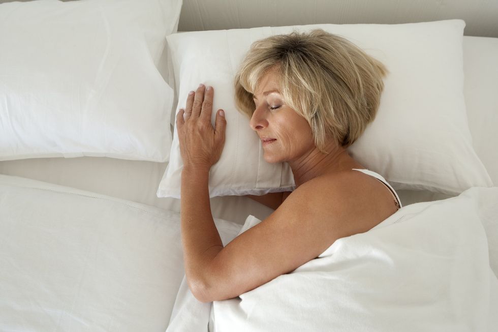 Woman sleeping peacefully