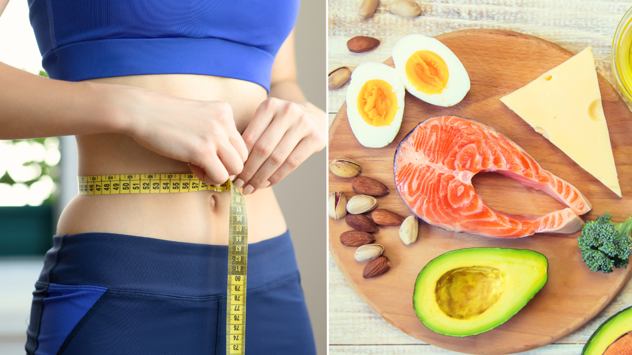 Woman slim / high protein foods