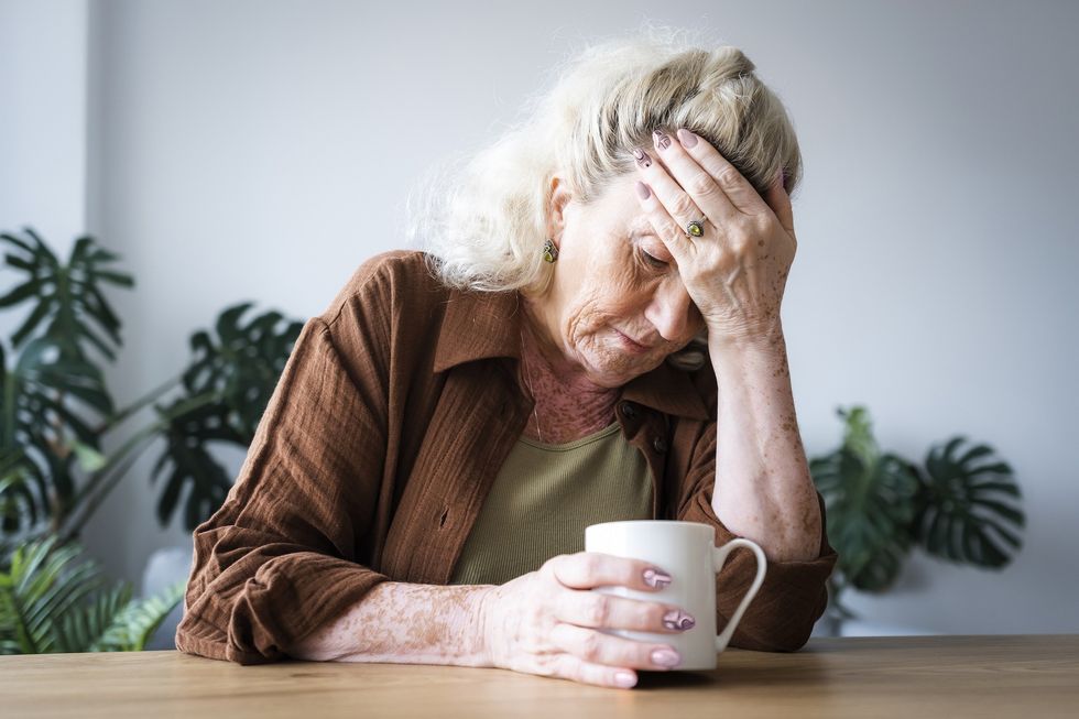 Woman stressed