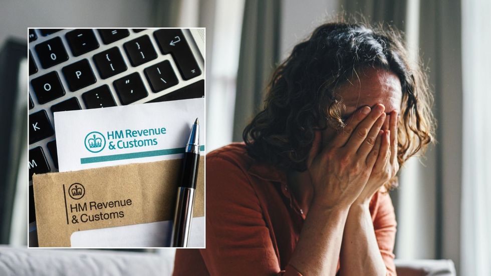 Woman upset at letter and HMRC letter