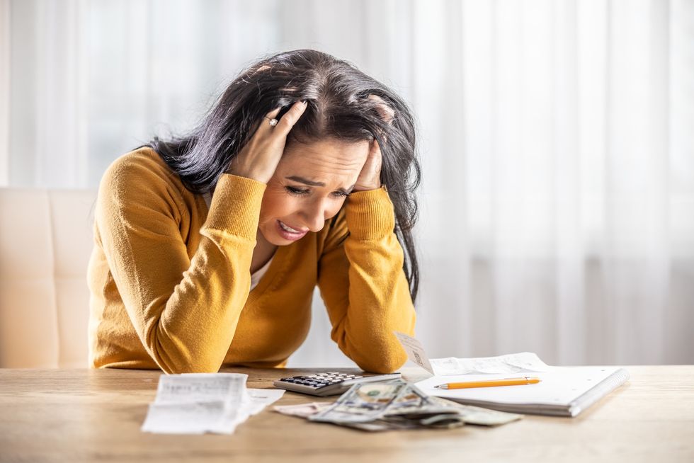Woman upset over credit card debt