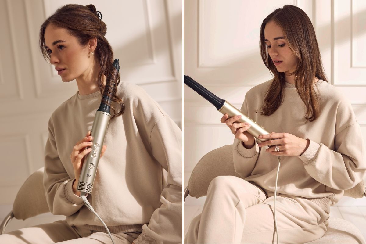 Woman using Cien Beauty Premium Multi Air Styler