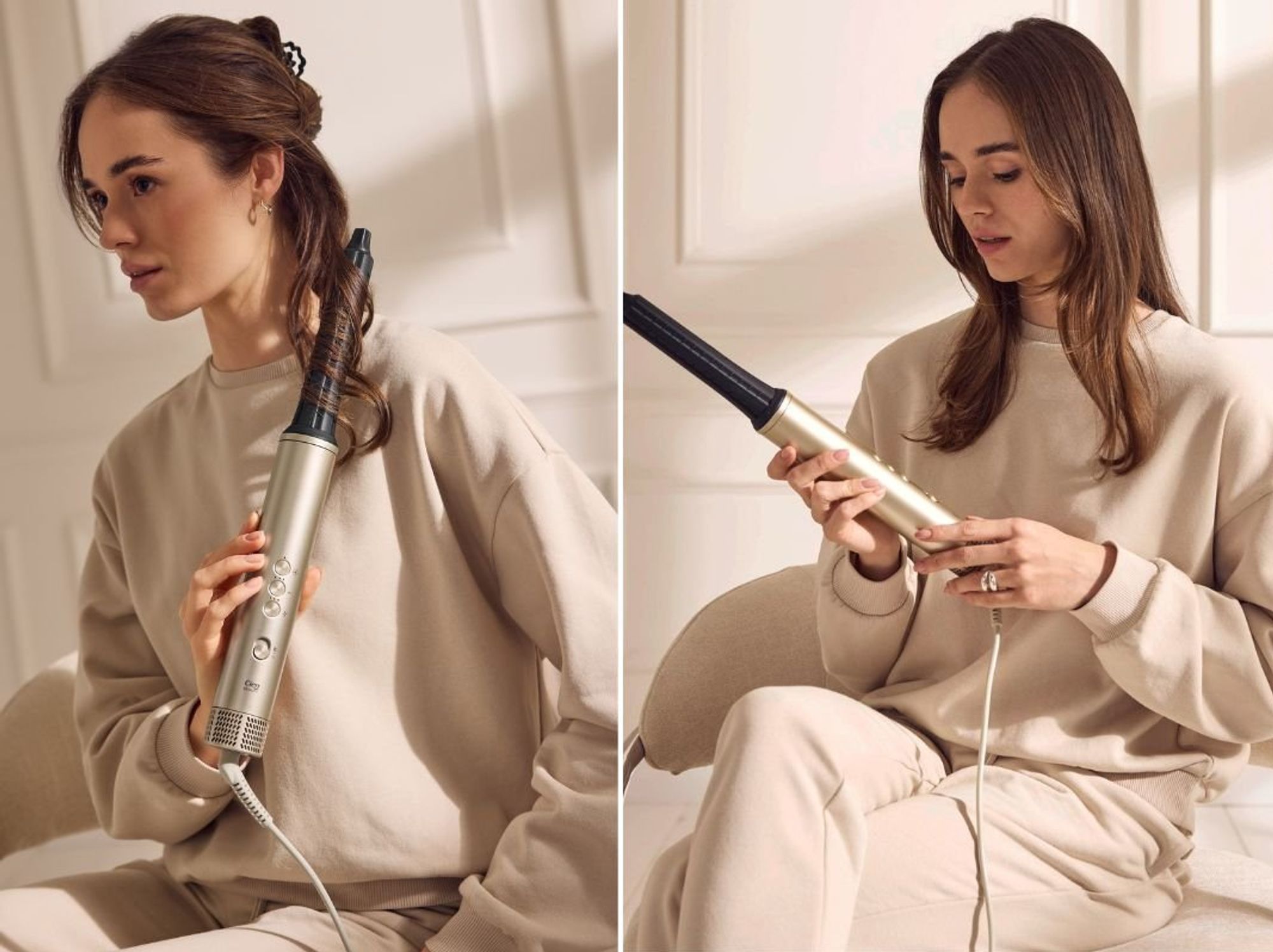 Woman using Cien Beauty Premium Multi Air Styler