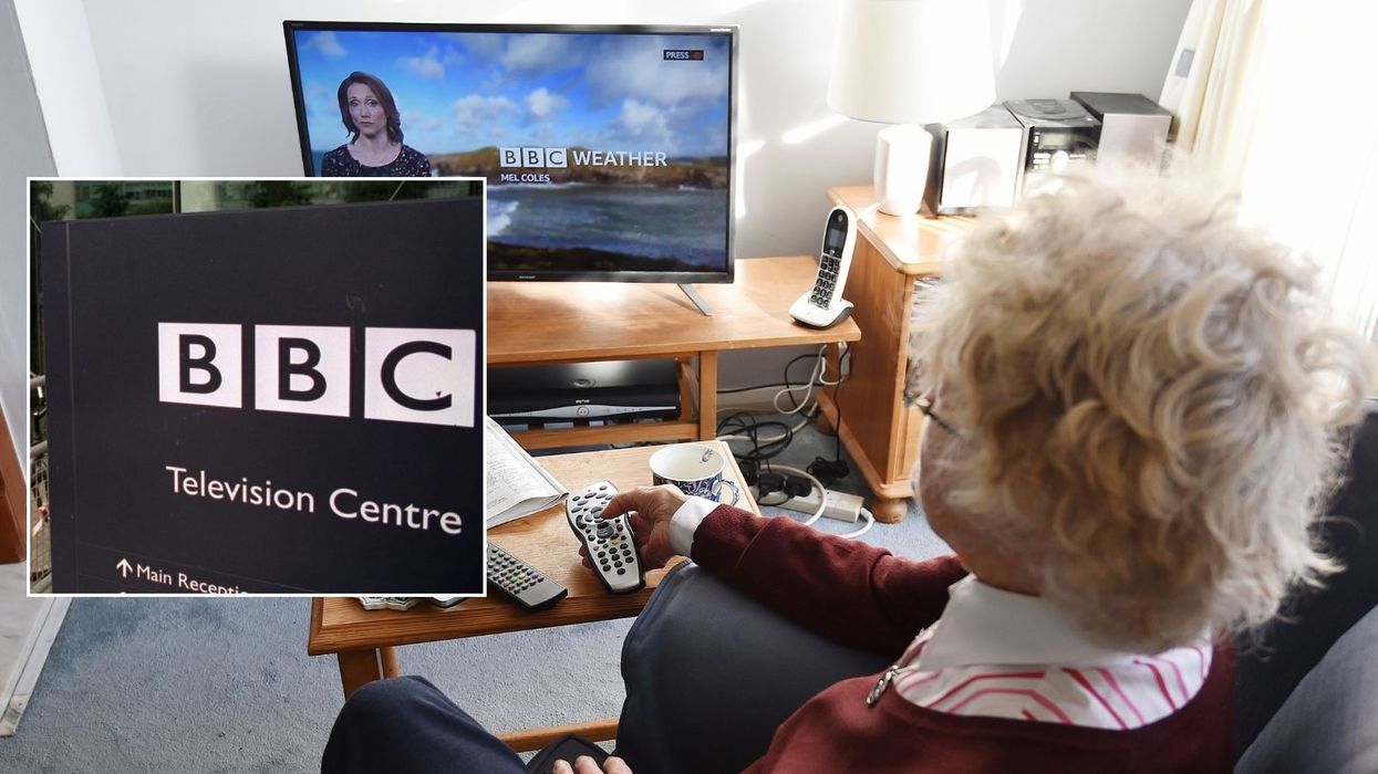 Woman watching BBC