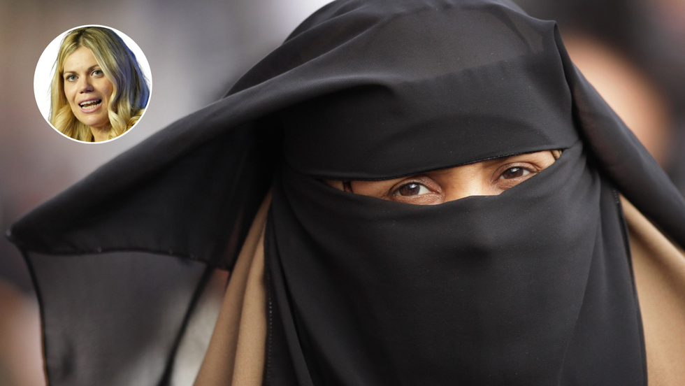 Woman wearing a burka