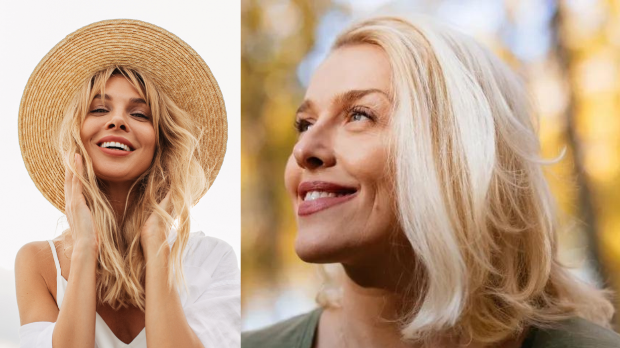 Woman wearing hat / Woman's hair