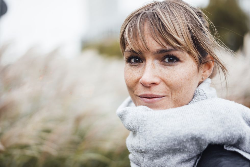 Woman with a fringe