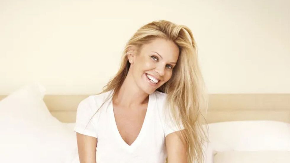 Woman with beautiful blonde hair